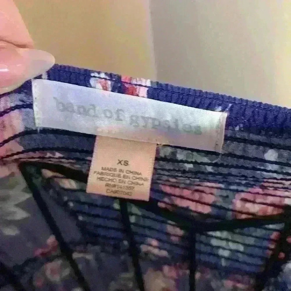 Band of Gypsies Mixed Print Floral Maxi Dress - Picture 5 of 5